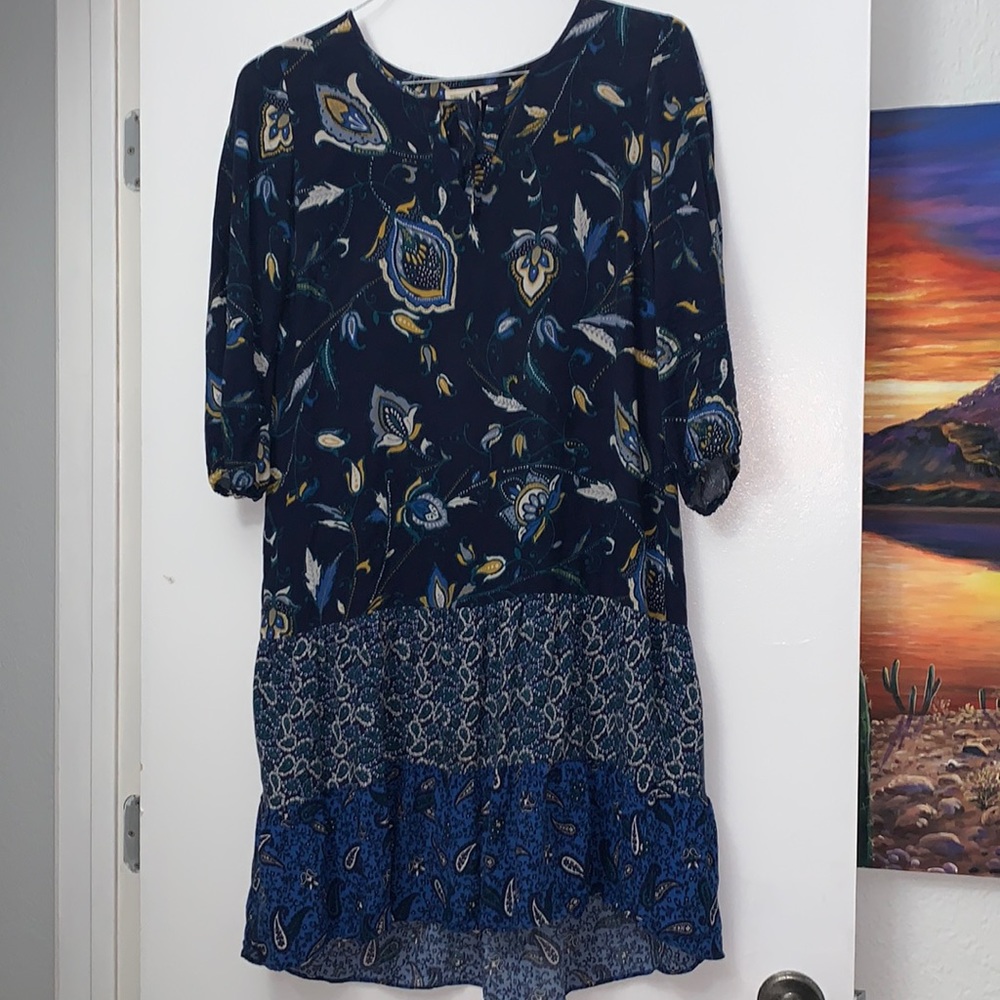 Paisley lightweight midi dress